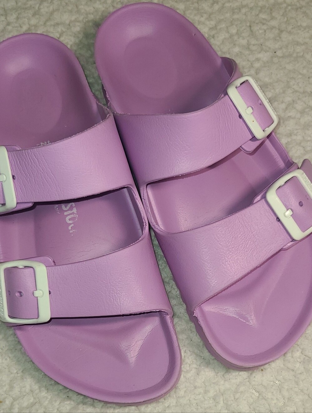 Birkenstock Arizona W 7N Double‑Strap Slide Sandals PVC Pool Beach Vacation